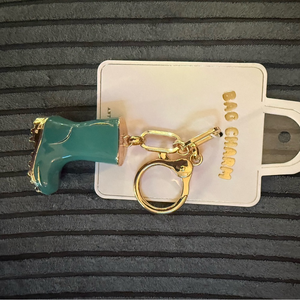 NWT Anthropology Teal Boot Bag Charm - Picture 5 of 7
